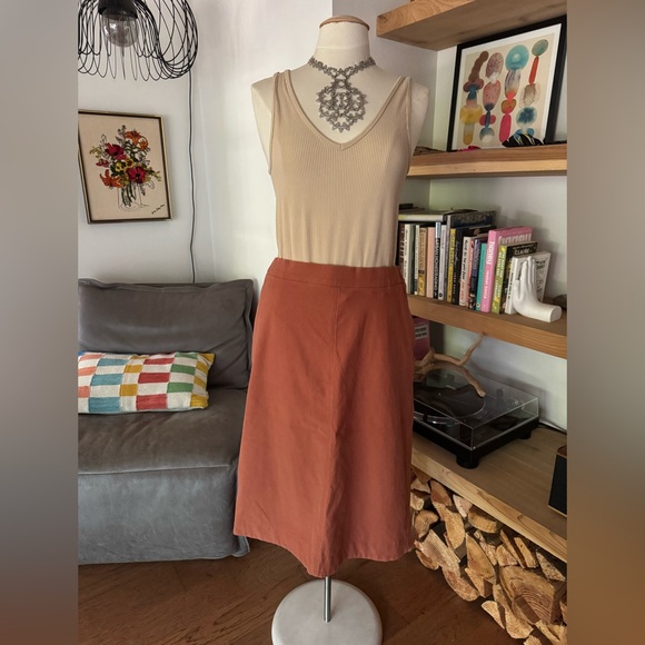 Uniqlo Terracotta A-Line Skirt - Picture 1 of 5